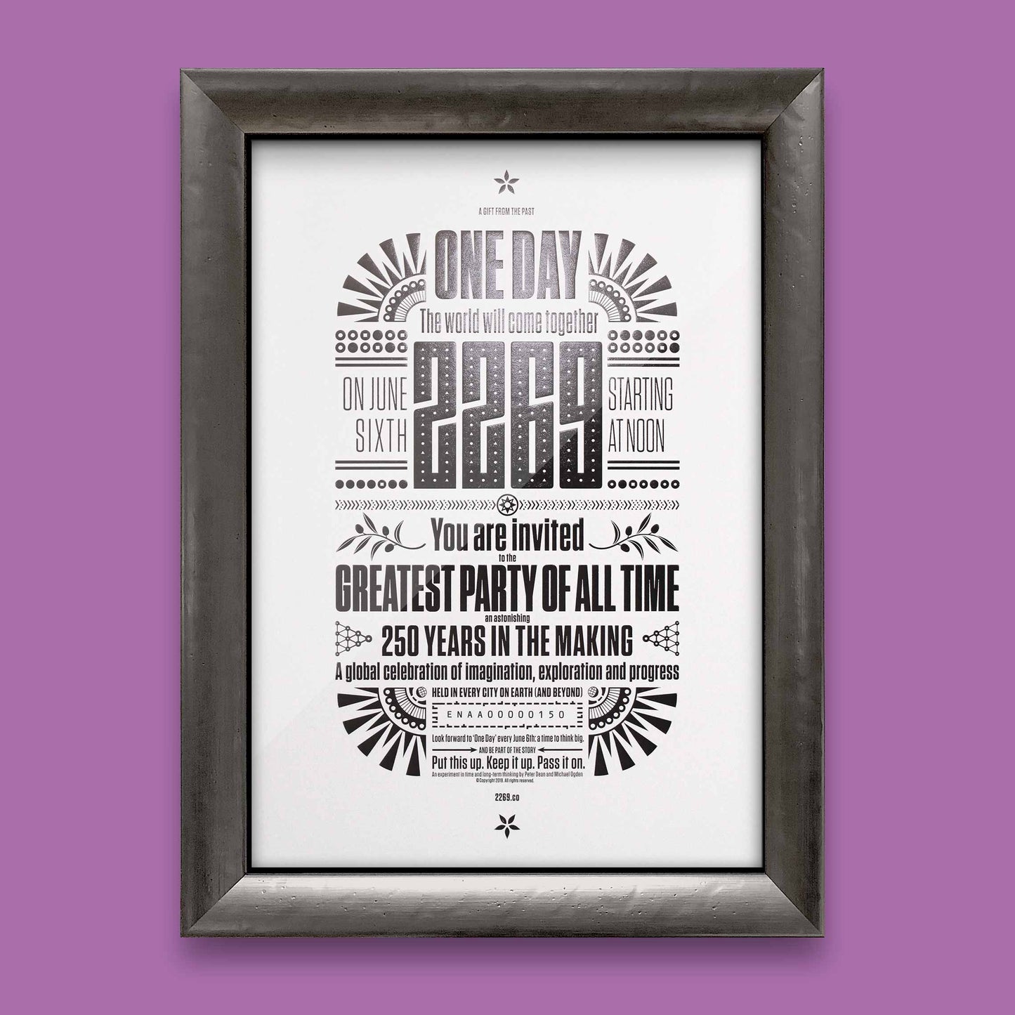 2269: A Global Celebration of Imagination, Exploration & Progress – Luxury framed print