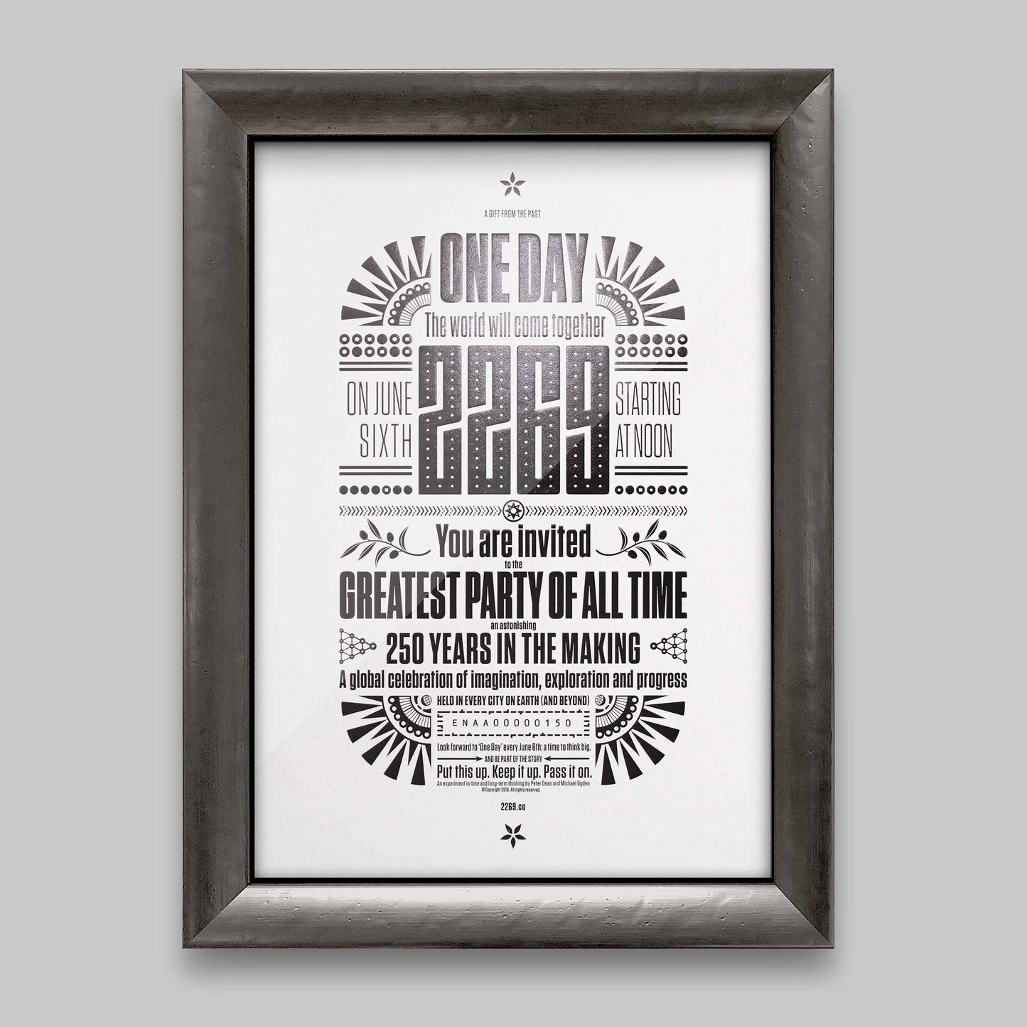 2269: A Global Celebration of Imagination, Exploration & Progress – Luxury framed print