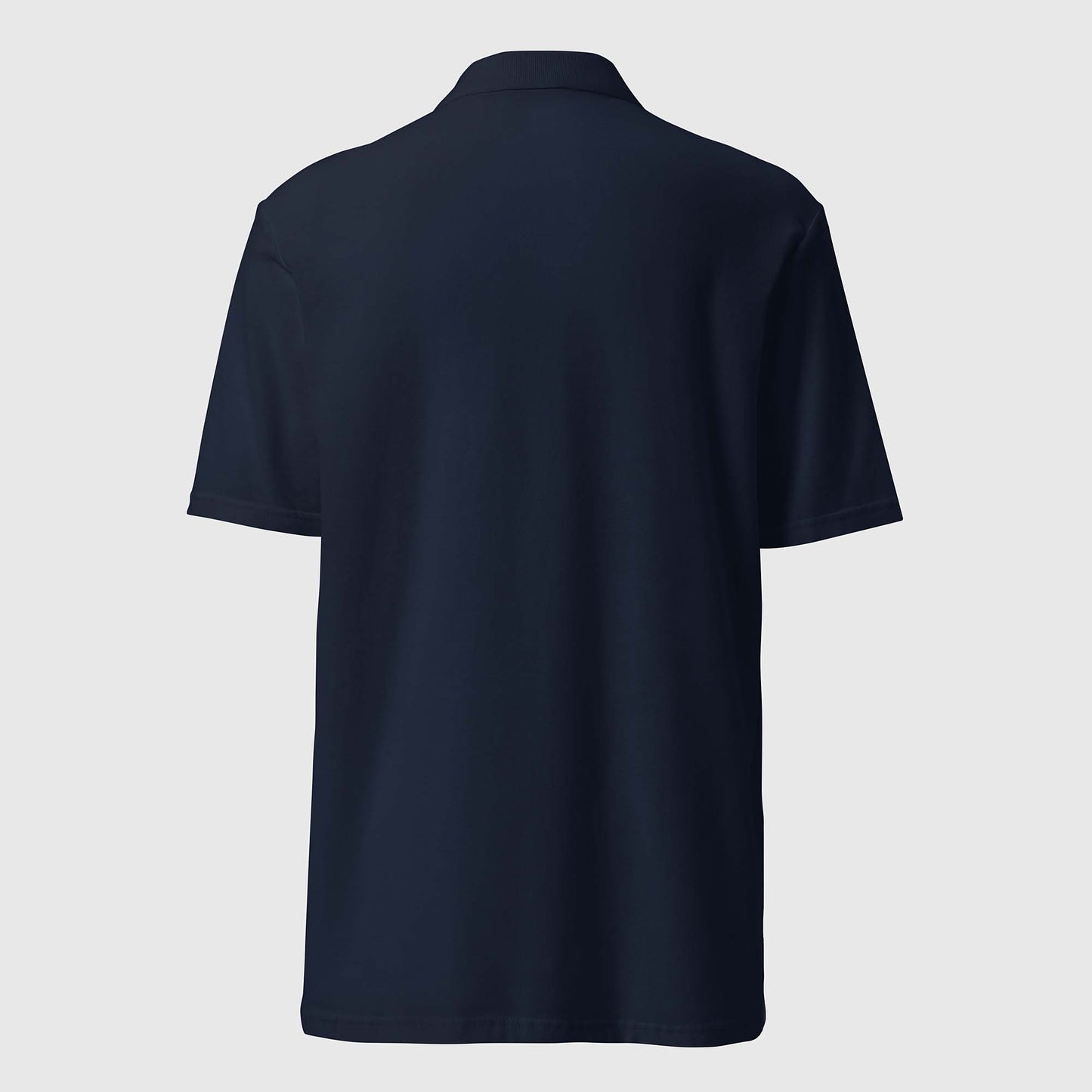 Men's navy pique polo shirt with embroidered 2269 logo