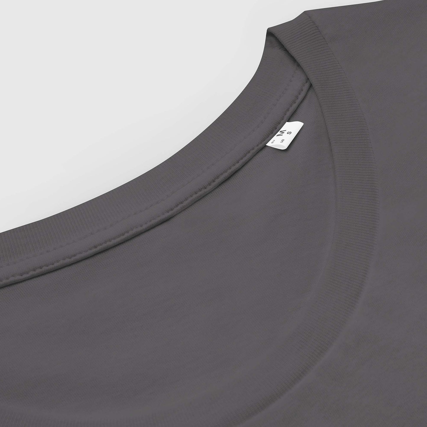 Women's anthracite fitted organic cotton t-shirt with Japanese 2269 party message