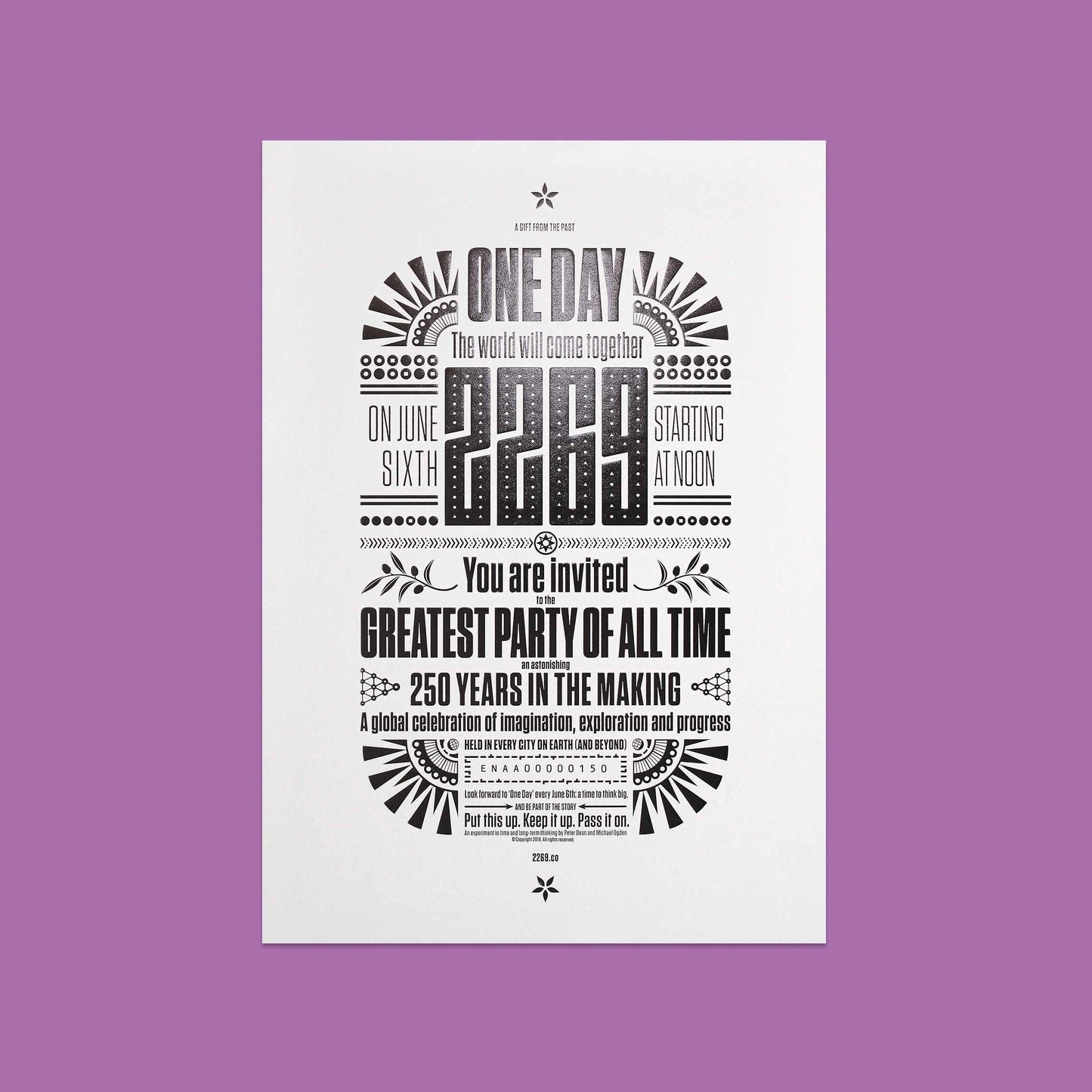 2269: A Global Celebration of Imagination, Exploration & Progress – Unframed print